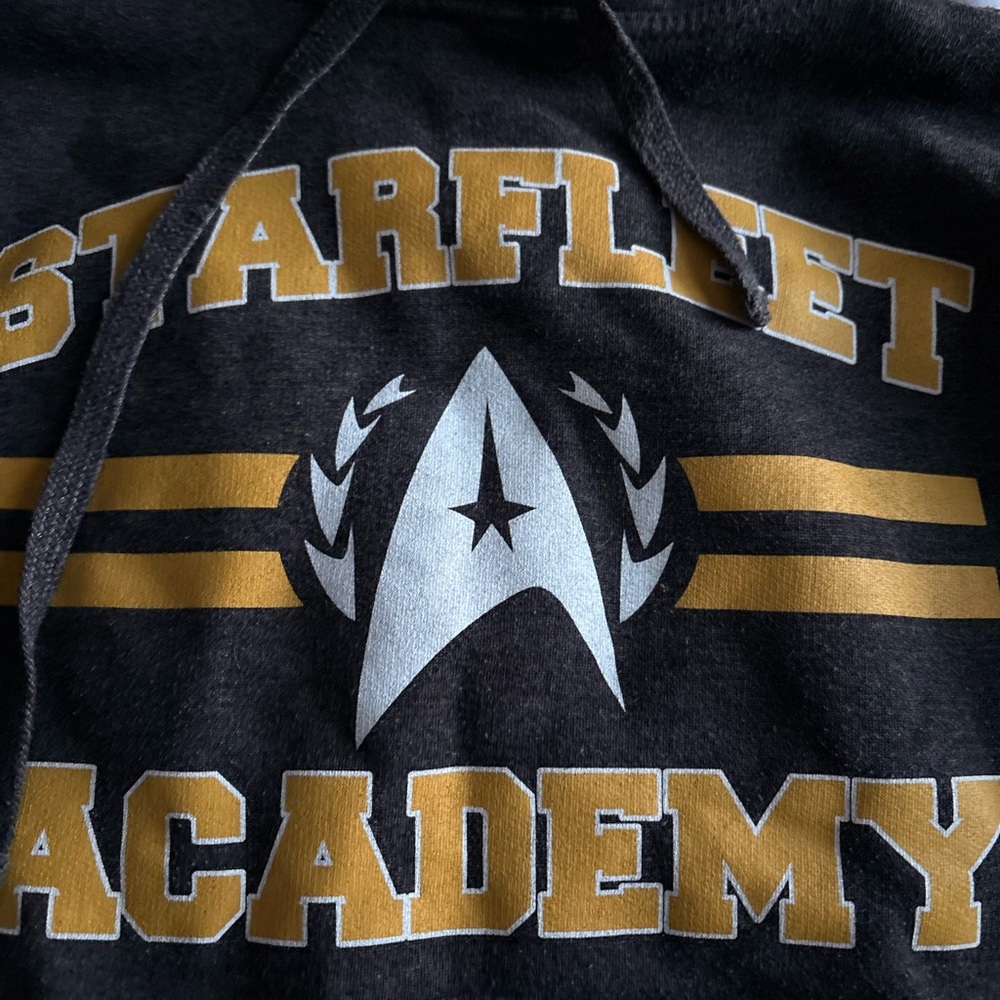 Star Trek Hoodie with Gold and White Print